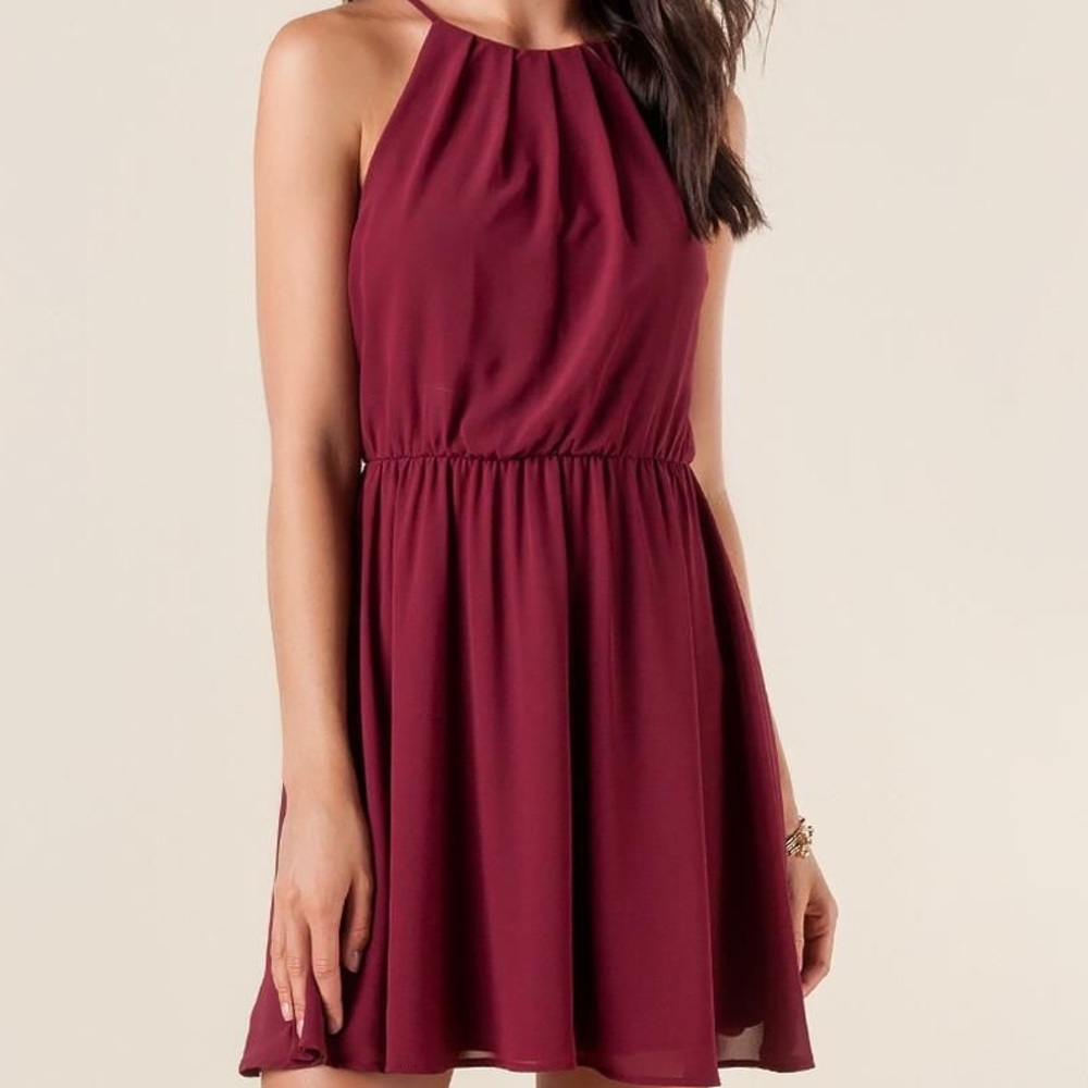 Francesca’s Burgundy Sheath Dress